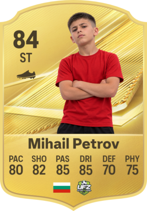 Gold Rare Card – персонализирана футболна карта