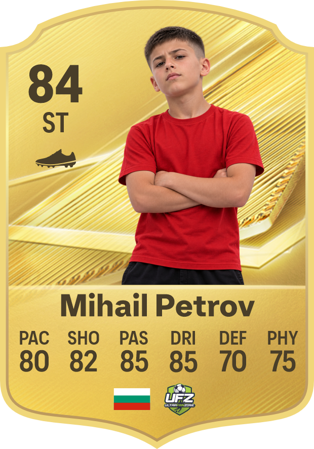 Gold Rare Card – персонализирана футболна карта